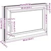 Bendras lango vidinis atspalvis baltas RISOR 90 x 50 cm