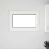 Požeminio lango RISOR 90 x 50 cm PVC ir stiklas Balta