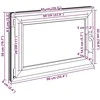 Bendras lango vidinis atspalvis baltas RISOR 90 x 50 cm