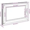 Bendras lango vidinis atspalvis baltas RISOR 90 x 60 cm