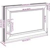 Bendras lango vidinis atspalvis baltas RISOR 90 x 60 cm