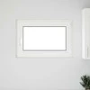 Požeminio lango RISOR 90 x 70 cm PVC ir stiklas Balta