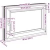 Bendras lango vidinis atspalvis baltas RISOR 90 x 70 cm