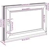 Bendras lango vidinis atspalvis baltas RISOR 90 x 70 cm