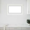 Požeminio lango RISOR 90 x 70 cm PVC ir stiklas Balta