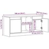 TV staliukas TV vienetai 100 x 34 x 50 cm Ruda Apdirbta mediena