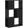 TV staliukas TV spintelių komplektas Juoda 60 x 24 x 94,5 cm