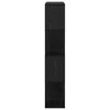TV staliukas TV spintelių komplektas Juoda 80 x 24 x 125 cm Apdirbta mediena