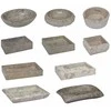 Praustuvas, pilkos spalvos, 30x30x13cm, marmuras