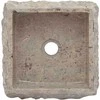 Praustuvas, pilkos spalvos, 30x30x13cm, marmuras