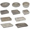 Praustuvas, pilkos spalvos, 50x35x10cm, marmuras