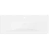 Praustuvo spintelė su įmontuotu praustuvu, baltos spalvos, MDP