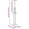 Prekybos parodos stendai 2 pcs Juodas 26,5 x 26,5 x 150 cm