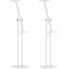 Prekybos parodos stendai 2 vnt. Baltas 26,5 x 26,5 x 150 cm