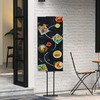 Prekybos parodos stendai Juoda 30 x 23,5 x 210 cm Plienas
