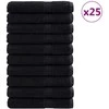 Svečių Rankšluostis SOLUND 25 pcs Juoda 80 x 200 cm 550 gsm