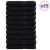 Svečių Rankšluostis SOLUND 25 pcs Juoda 100 x 200 cm 550 gsm