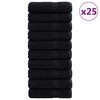 Svečių Rankšluostis SOLUND 25 pcs Juoda 100 x 150 cm 550 gsm