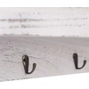 Prie sienos montuojama kabykla, balta, 50x10x23cm, mediena