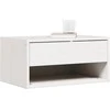 Naktinis staliukas 2 pcs Balta 50 x 32,5 x 24 cm Pušies masyvas
