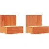 Naktinis staliukas 2 pcs Vaško ruda 42 x 32,5 x 40 cm