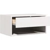 Naktinis staliukas 2 pcs Balta 50 x 32,5 x 24 cm Pušies masyvas