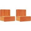 Naktinis staliukas 2 pcs Vaško ruda 44 x 32,5 x 40 cm