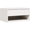 Naktinis staliukas 2 pcs Balta 50 x 32,5 x 24 cm Pušies masyvas