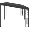 Prie sienos montuojama pavėsinė, antracito, 6x3x2,5m