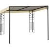 Prie sienos montuojama pavėsinė, kreminės spalvos, 3x3x2,5m