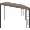 Prie sienos montuojama pavėsinė, taupe spalvos, 6x3x2,5m