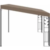 Prie sienos montuojama pavėsinė, taupe spalvos, 4x3x2,5m