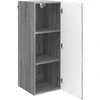 Prie sienos montuojama spinta 33 x 34,5 x 90 cm Pilka Sonoma