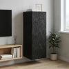 Prie sienos montuojama spinta 33 x 34,5 x 90 cm Juoda