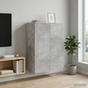 Prie sienos montuojama spinta 66 x 34,5 x 90 cm Betono pilka