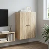 Prie sienos montuojama spinta 66 x 34,5 x 90 cm Sonoma ąžuolas