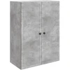 Prie sienos montuojama spinta Betono pilka 66 x 34,5 x 90 cm
