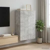 Prie sienos montuojama spinta Betono pilka 66 x 34,5 x 92 cm