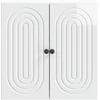 Prie sienos montuojama spinta Itin blizgi balta 59 x 31 x 60 cm