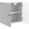Prie sienos montuojama spinta Itin blizgi balta 59 x 31 x 60 cm