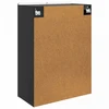 Prie sienos montuojama spinta Juoda 66 x 34,5 x 92 cm