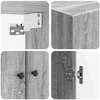 Prie sienos montuojama spinta Pilka Sonoma 66 x 34,5 x 90 cm