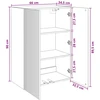 Prie sienos montuojama spinta Pilka Sonoma 66 x 34,5 x 90 cm