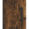 Prie sienos montuojama spintelė, dūminė, 69,5x34x90cm, mediena
