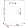 Prie sienos montuojama spintelė, sonoma ąžuolo, 69,5x34x90cm