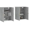 Prie sienos montuojamos spintelės, 2vnt., betono, 69,5x34x90cm