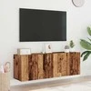 TV staliukas Prie sienos montuojamos TV spintelės, 2vnt., medžio, 60x30x41cm