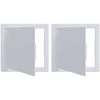 Prieigos panelės 2 pcs Balta 20 x 20 cm ABS plastikas