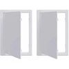 Prieigos panelės 2 pcs Balta 15 x 23 cm ABS plastikas