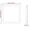 Prieigos skydas Balta 33,5 x 33,5 x 3 cm Plienas